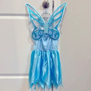 Disney Silvermist (Tinkerbell) Dress with Removable  Wings (Fairy)